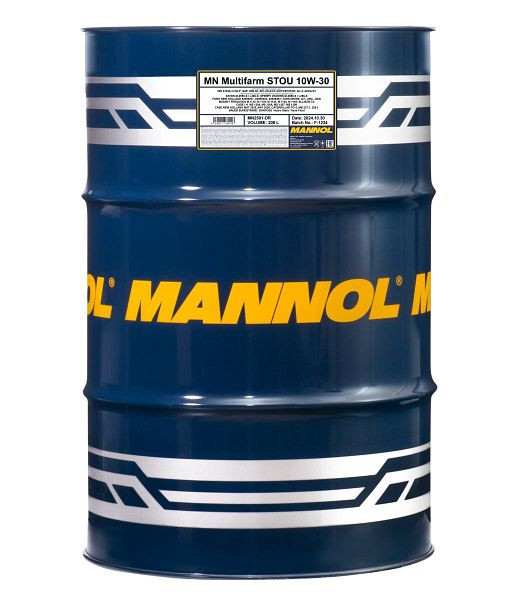 MANNOL Motor-Getriebe-Motoröl 2501 Multifarm STOU 10W-30, VE: 208 l, MN2501-DR