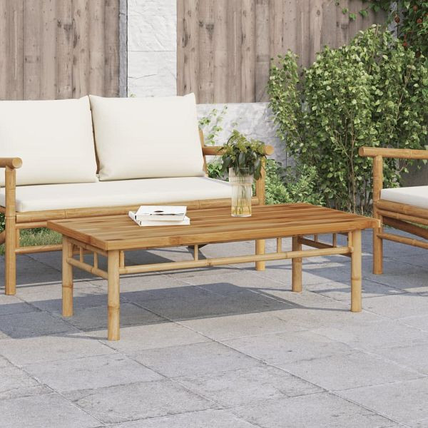 vidaXL Couchtisch 110x55x35 cm Bambus, Material: Bambus, naturbelassen, 366470