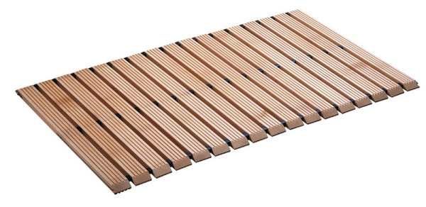 KLW Holzlaufrost mit abgeschrägten Kanten Breite: 700mm, laufender Meter, 10/HLA-SK-0700