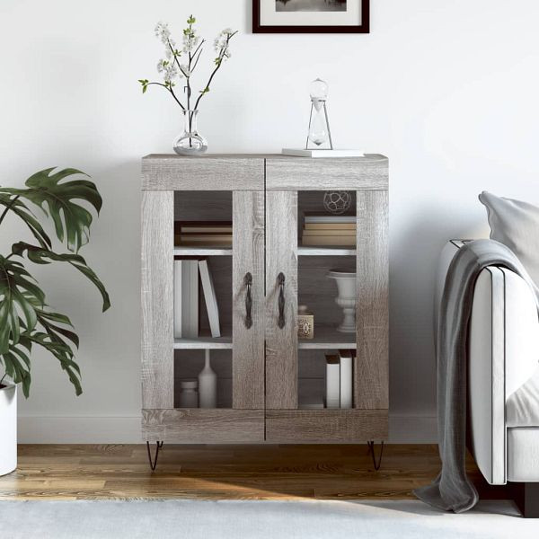 vidaXL Sideboard Grau Sonoma 69,5x34x90 cm Holzwerkstoff, 827786