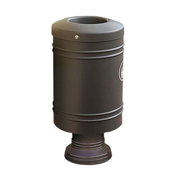 Stein HGS Abfallbehälter -Throw-, RAL 8017 schokoladenbraun, 22267-06