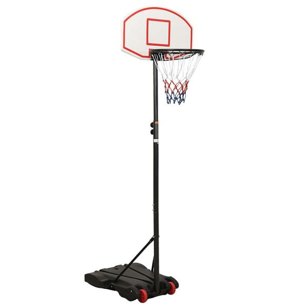 vidaXL Basketballständer Weiß 216-250 cm Polyethylen, 93655
