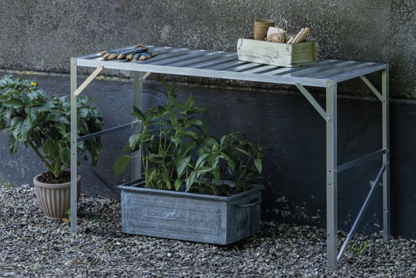 Halls Standalone-Tisch - 1 Sektionen Alu - 121 x 52 cm, SO1708