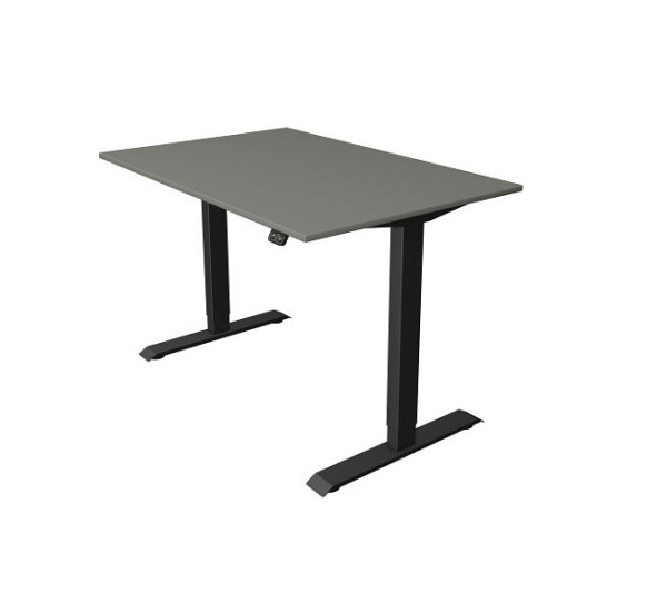Kerkmann Sitz-/Stehtisch B 1200 x T 800 mm, elektrisch höhenverstellbar von 740-1230 mm, Grafit, (Montage), 10181012-1