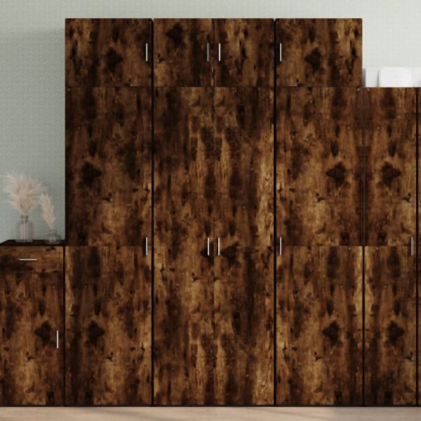 vidaXL Hochschrank Räuchereiche 70x42,5x225 cm Holzwerkstoff, 3281326