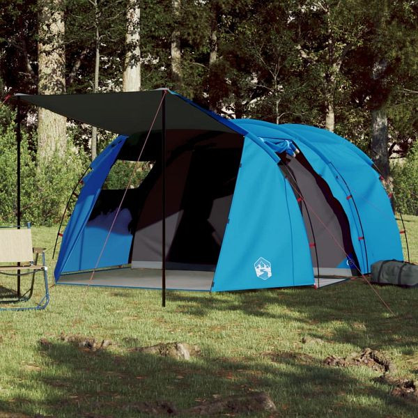 vidaXL Tunnelzelt 4 Personen Blau Wasserdicht, Top-Qualität, 94398