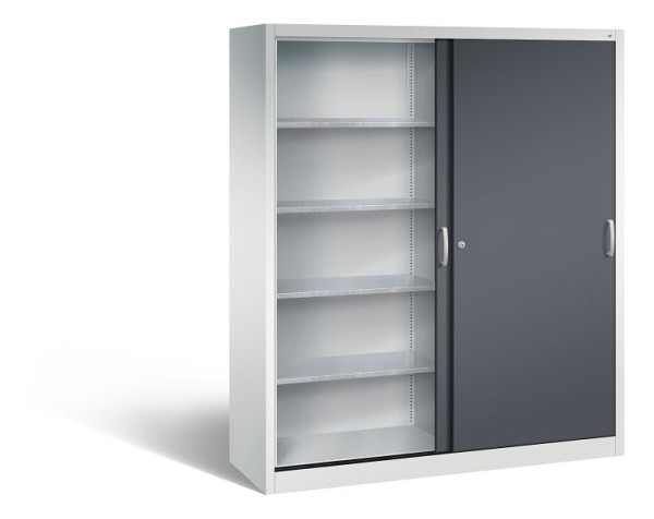 C+P Schiebetürenschrank Acurado, H1950xB1600xT500mm, Farbe: Lichtgrau / Schwarzgrau, 2159-002 S10016