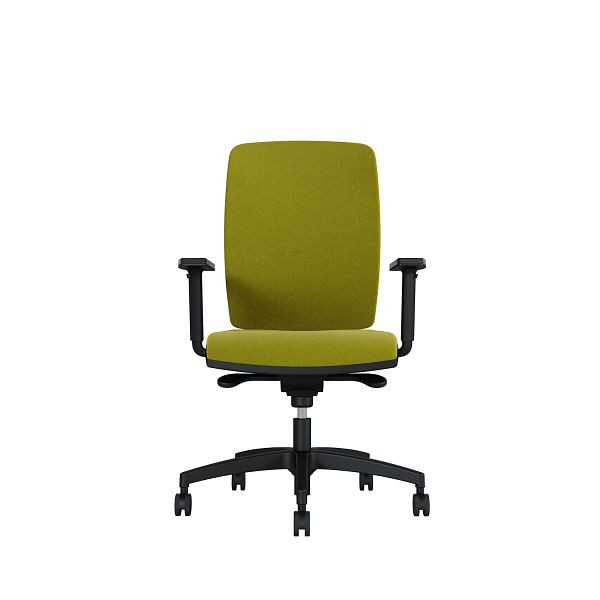 Bisley Bürodrehstuhl Cometa, Gepolsterte Rückenlehne, Höhenverstellbare Armlehnen, Kunststofffußkreuz, TN9702 lime, COMEGKLTN9702