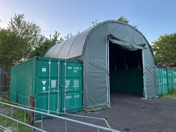 Covertop FT806 FLEXTOP Container-Überdachung, ca. 8 x 6 x 3 m, FT8060315LG