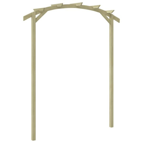 vidaXL Garten-Pergola Kiefernholz Imprägniert 180x210x40 cm, 44925