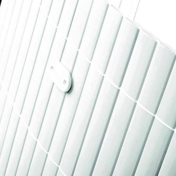 NOOR Befestigungskit für PVC Sichtschutzmatten Farbe weiß, VE: 26 Stück, 155KITWEISS