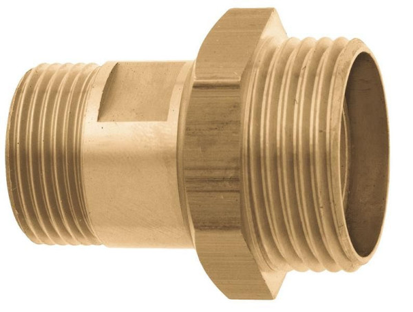 GEKA plus-Gewindenippel "2000", AG G 3/8" x G 1/2" MS drehbar, VE: 10 Stück, 06.1145