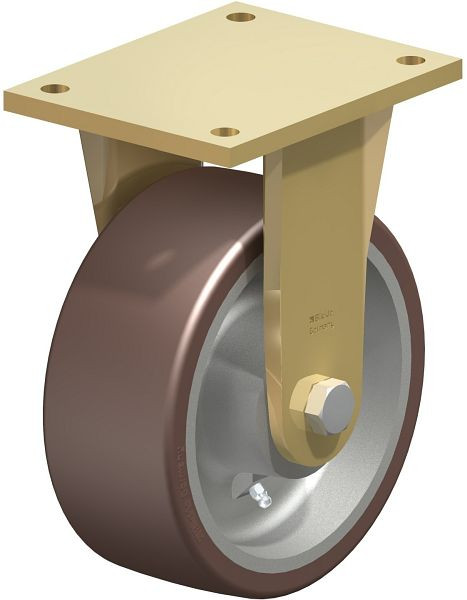 Blickle BS-GB 202K Stahlgeschweißte Schwerlast-Bockrolle, Blickle Besthane®, Braun, 742638