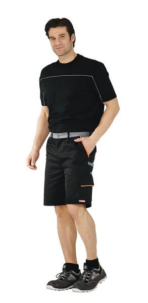 Planam Visline Shorts, schwarz/orange/zink, Größe XXL, 2471060
