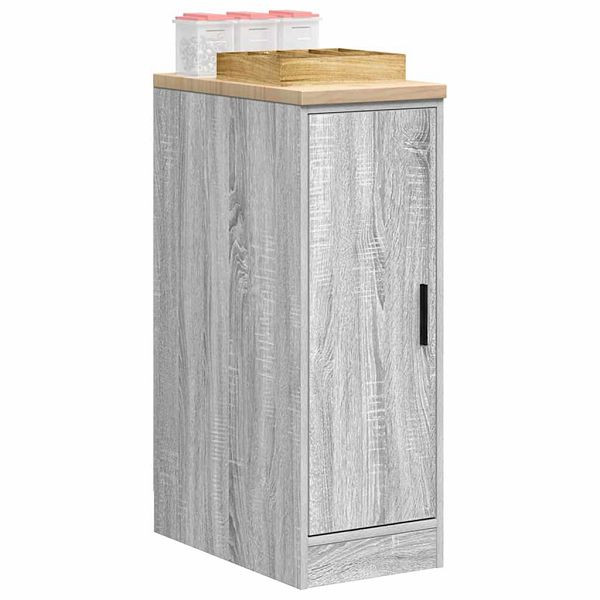 vidaXL Garagen-Aufbewahrungsschrank Grau Sonoma Massivholz Kiefer, 860558
