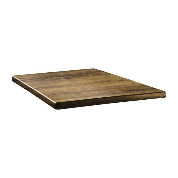Topalit Classic Line quadratische Tischplatte Atacama Kirschenholz 60cm, DR930