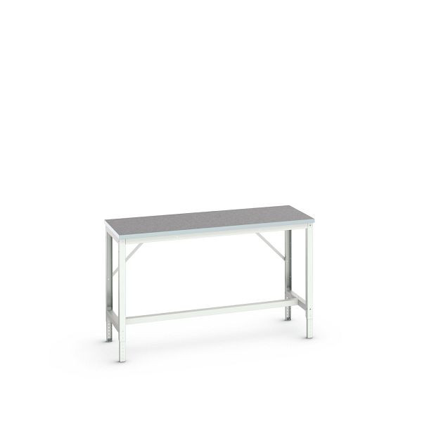 bott verso Werkbank (Linoleum-Platte) mit Querstrebenset, BxTxH: 1500 x 600 x 780 - 930 mm, 16921505.16