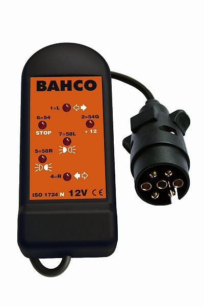 Bahco Steckdosen-Tester, 12 V - 7 Pin, BELT127