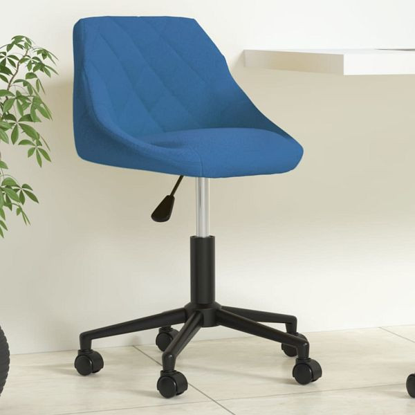 vidaXL Bürostuhl Drehbar Blau Samt, trendig, Polyester, 335488