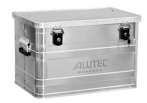 DENIOS Aluminiumbox Classic, ohne Stapelecken, 68 Liter Volumen, 254862