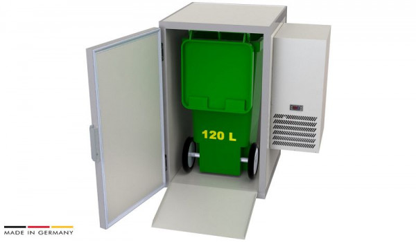 hefa Abfallkühler KK 120/1 Typ 4, Kältesatz seitlich, Abmaße: 1120 x 650/950 x 700 mm, KK 120/1 Typ 4 V 04