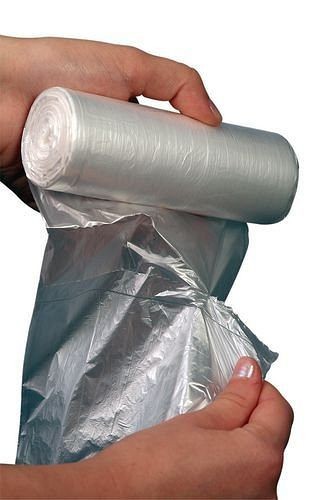 DENIOS Mülleimer-Beutel aus Niederdruck-Polyethylen (PE), 16 l, VE: 2000 Stück, transparent, 165469