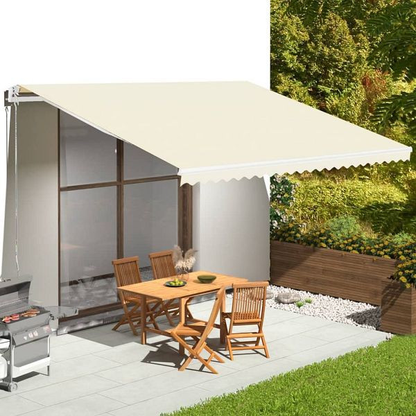 vidaXL Markisenbespannung Creme 5x3,5 m, 311932