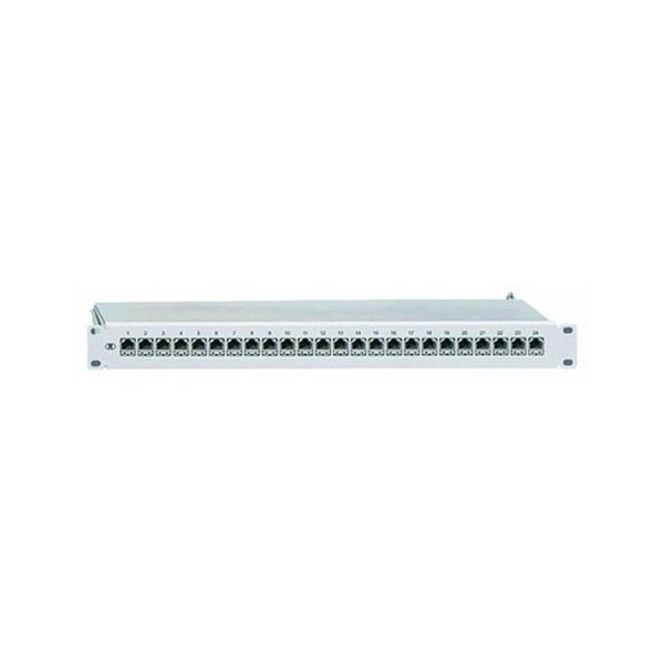 RUTENBECK Patchpanel 24Ports 1HE Cat6 Schirm RAL7035 geschirmt 44x482x114mm PP-CLASSEAISO-24/1, 112438