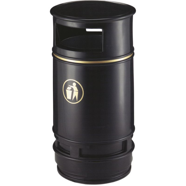 Stein HGS Abfallbehälter -Big Nickelby-, schwarz, 18060