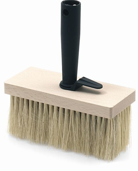 Nölle Deckenbürste Baubedarf Thermo-PET, geschlitzt, hitzebeständig, Größe 1, 17 x 7 cm, Borstenlänge 70 mm, VE: 12 Stück, 503200