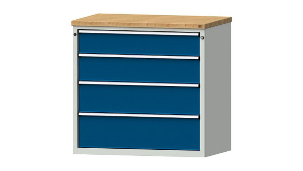 ANKE Werkbänke Schubladenschrank, Modell 3003 V, 1065 x 700 x 1020 mm, RAL 7035/5010, BMP 40 mm, 611.405