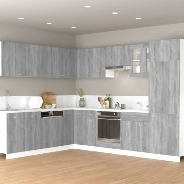 vidaXL Hängeschrank Grau Sonoma 60x31x40 cm Holzwerkstoff, 815592