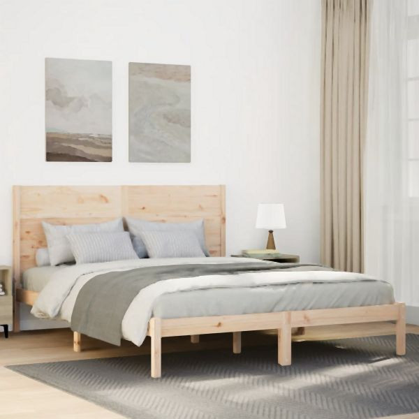 vidaXL Massivholzbett Extra Lang ohne Matratze 160x220 cm, 3309287