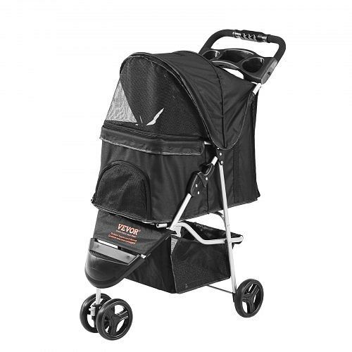 VEVOR 83x45x99cm 16kg Tragfähigkeit Faltbarer Aluminium-Rahmen 600D Oxford-Gewebe Nylon-Netzfenster 3 EVA-Räder, CWTCCGK3QSHDKKH24V0