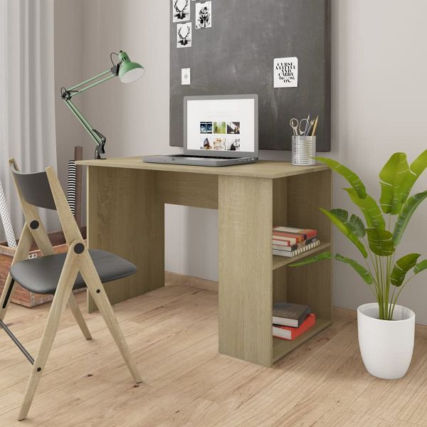 vidaXL Schreibtisch Sonoma-Eiche 110x60x73 cm Holzwerkstoff, 800579