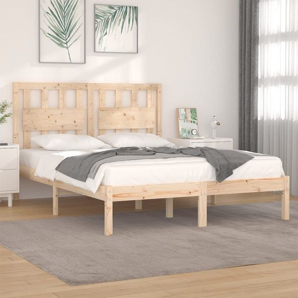 vidaXL Massivholzbett Kiefer 120x190 cm, 3103903, 8720287026532