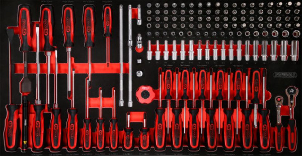 KS Tools PERFORMANCEplus Werkzeugsatz 146-teilig Schraubendreher und 1/4' Steckschlüssel, 813.0146