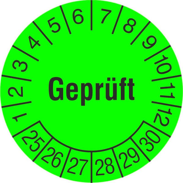 Stein HGS Prüfplaketten ohne Jahresfarbe (6 Jahre), 2025-2030, 31.c7017-25
