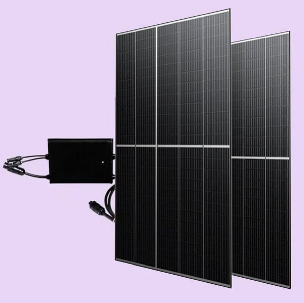 priwatt Solarmodule priBasic Duo - 600W Wechselrichter - 5m Schukokabel, DP1002001