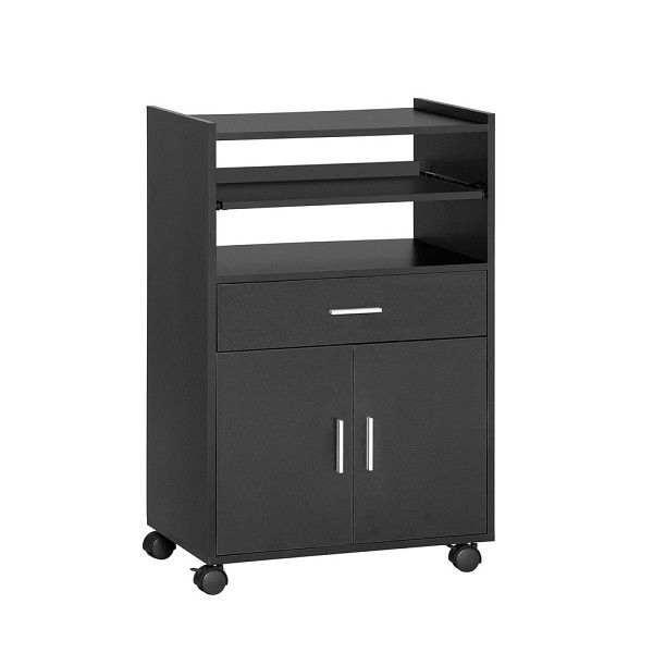 SoBuy Küchenwagen mit einer Schublade Schwarz 59x40x92 cm, Funktional, FSB09-SCH