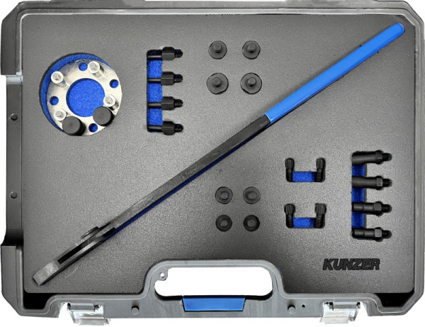 Kunzer Motor-Einstellwerkzeugsatz VAG / UNIVERSAL Für Reparaturarbeiten an 1.0-, 1.2- und 1.4- Liter-MPI- und TSI-Motoren, 77GH701