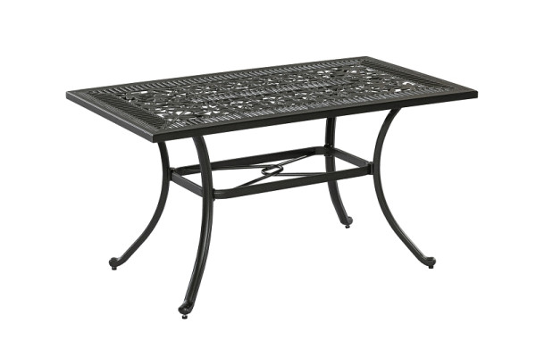 Merxx Tisch, 140 x 80 cm, graphit, Aluminiumguss, 21125-217