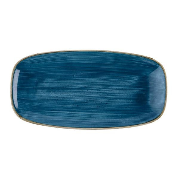 Churchill Stonecast Java Blue Längliche Kochteller 288 x 152 mm (12 Stück), HR392