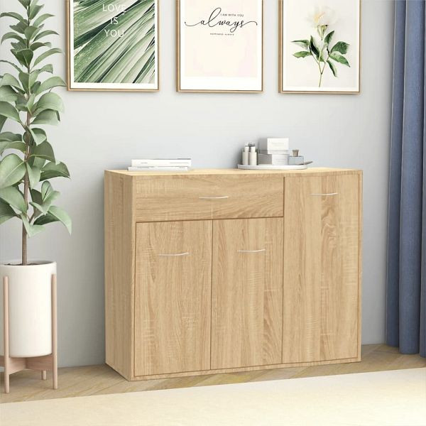 vidaXL Sideboard Sonoma-Eiche 88x30x70 cm Holzwerkstoff, 800678