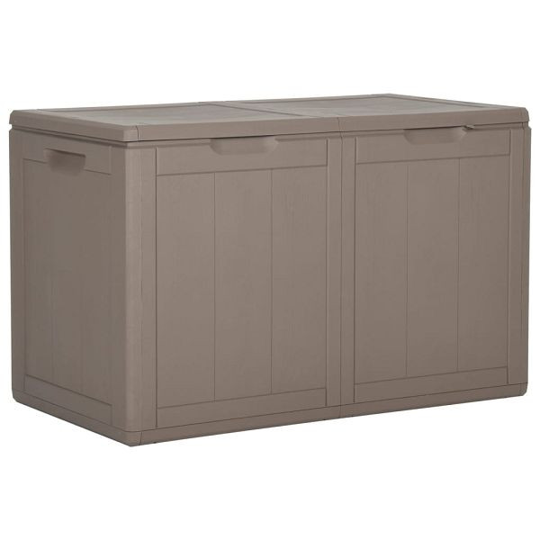 vidaXL Garten-Aufbewahrungsbox 180 L Braun PP Rattan, 151231
