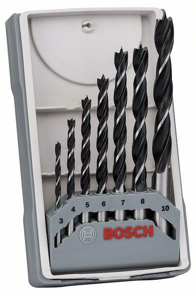 Bosch Holzbohrer-Set, 7-teilig, 3 - 10 mm, 2607017034