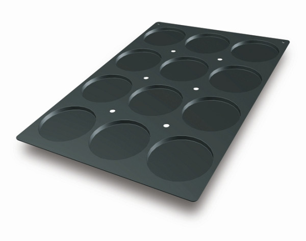 Schneider Backform aus Silikon Biskuit-Mini, 40 x 60 cm, Ø 120 mm, Höhe 10 mm, 115313