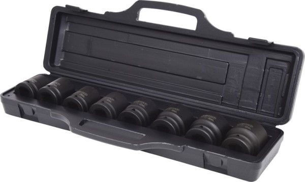 KS Tools 3/4" Sechskant-Kraft-Stecknuss-Satz, 8-teilig kurz, 24-38mm, 515.0210