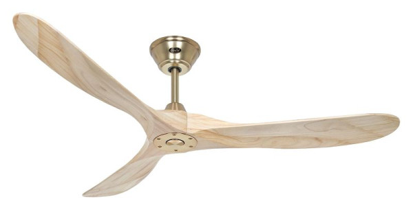 CasaFan Deckenventilator Eco Genuino 152 Messing gebürstet-Massivholz natur, 315231