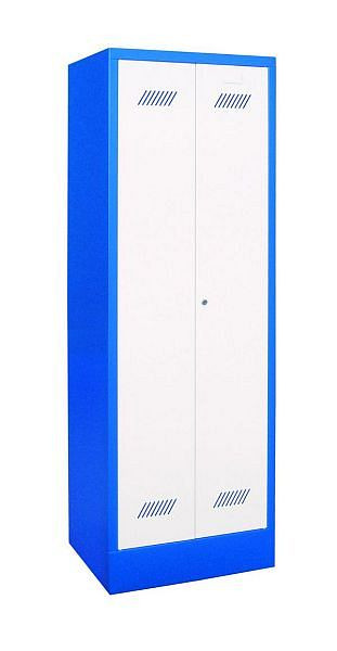 Pavoy Kleider-Wäscheschrank mit Sockel 1850/500/600, 2 Abteile, Zylinderschloss, gemeinsam verschließbar, 20208-213-131-510910